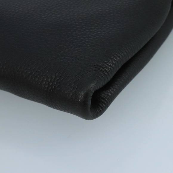 PRADA Clutch Bag Leather Black Auth ep7147 - Picture 15 of 16